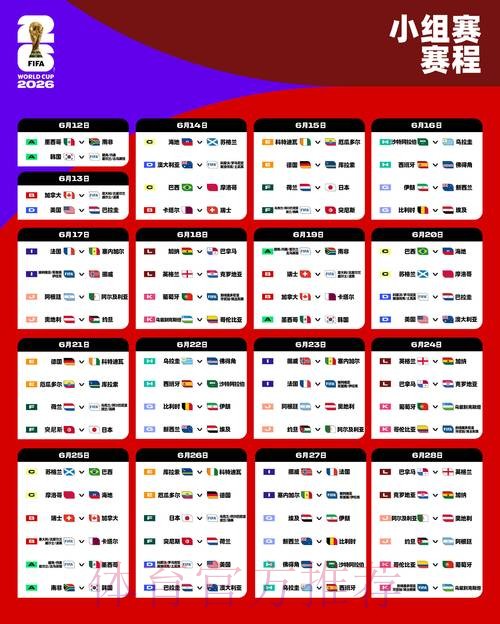 2026世界杯比赛时间详细安排观看指南直播平台